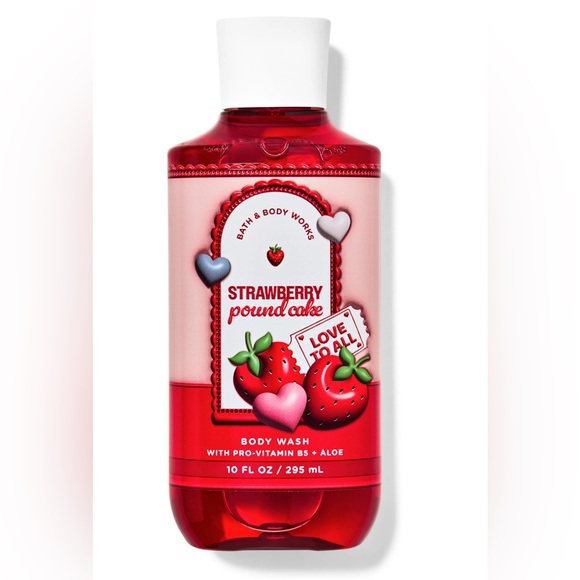 Bath & Body Works Other - Bath & Body Works Strawberry Pound Cake Shower Gel - Red and Pink